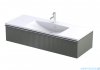 Oristo Etna Konsola podumywalkowa wisząca Ryflowana 120x45x25 oliwkowy mat OR52-SD1S-120-17R